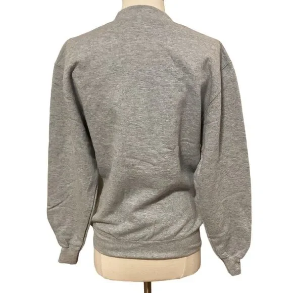 GIVLING Bear Grey Crewneck Sweater - sz Youth XL - fits women’s S/M - Picture 3 of 6